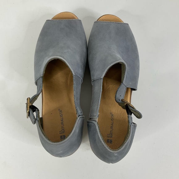 El Naturalista Blue Pleasant Platform Sandal Size 39 - Picture 5 of 8
